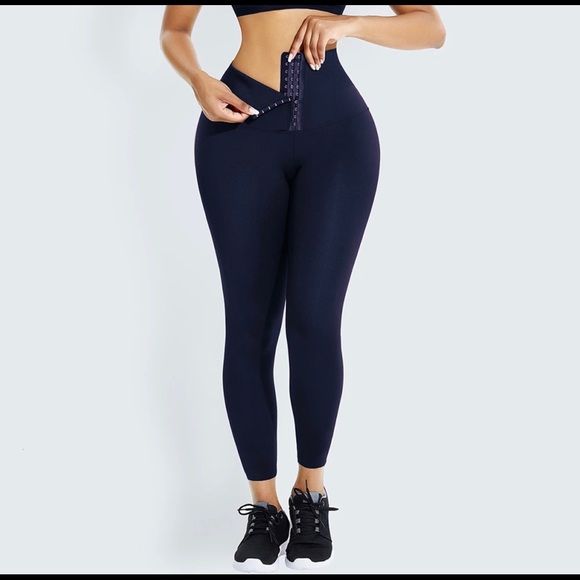 Corset Leggings (Navy Blue) - Shapewear - Picture 1 of 9